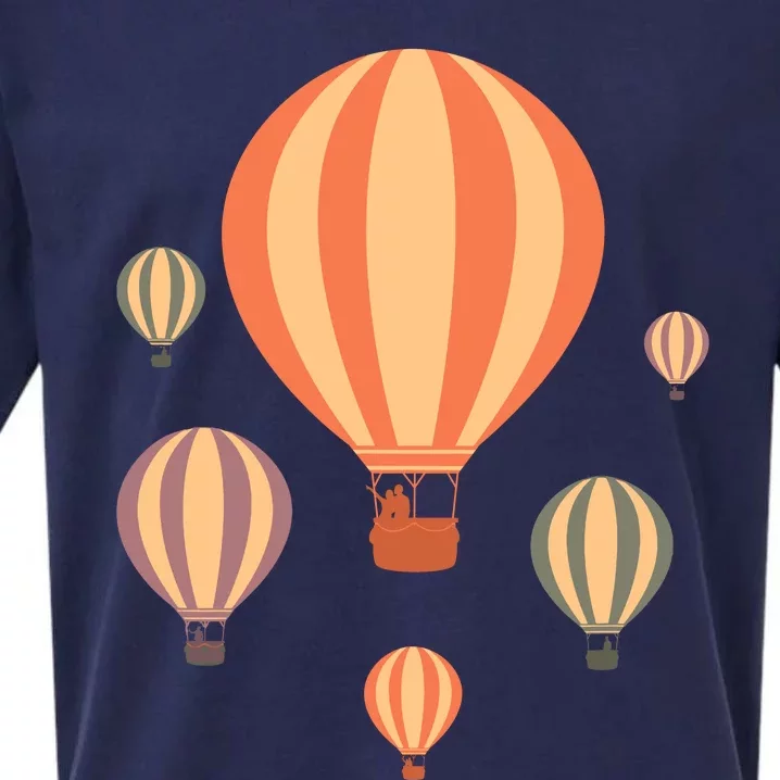 Cute Hot Air Balloons | Balloon Sky Sueded Cloud Jersey T-Shirt