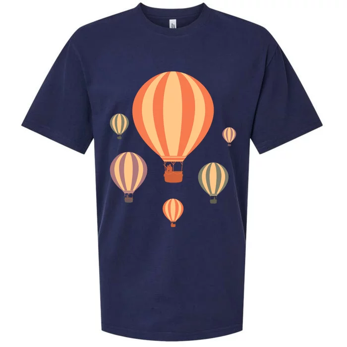 Cute Hot Air Balloons | Balloon Sky Sueded Cloud Jersey T-Shirt