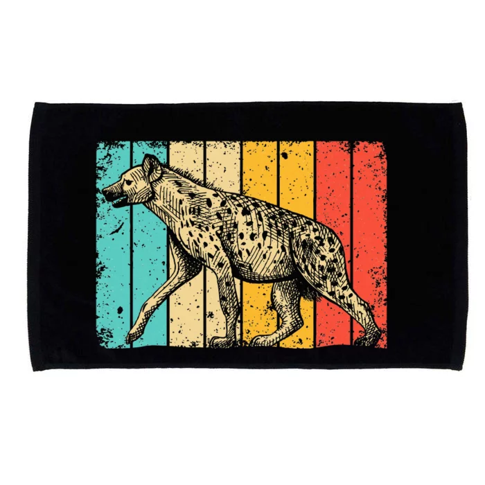 Cool Hyena Africa Animal Zookeeper Retro Hyena Microfiber Hand Towel