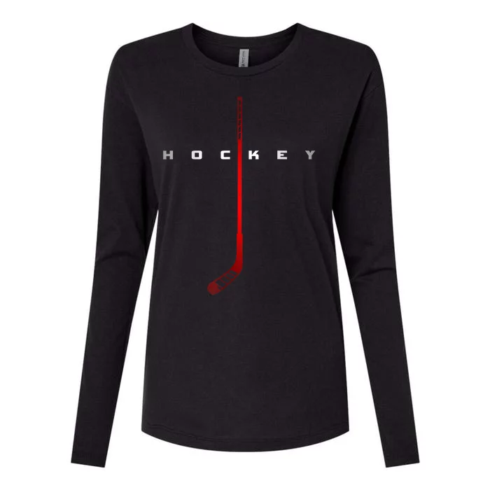 Cool Hockey Apparel Sticks Hockey Gift Womens Cotton Relaxed Long Sleeve T-Shirt