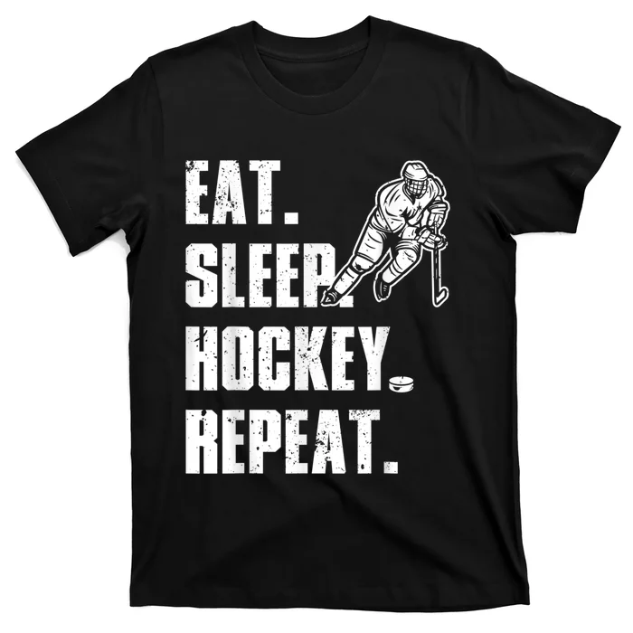 Cool Hockey Art For Men Women Ice Hockey Lover Goalie Player T-Shirt