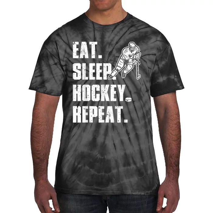 Cool Hockey Art For Men Women Ice Hockey Lover Goalie Player Tie-Dye T-Shirt