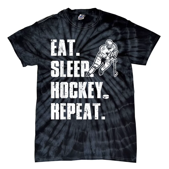 Cool Hockey Art For Men Women Ice Hockey Lover Goalie Player Tie-Dye T-Shirt