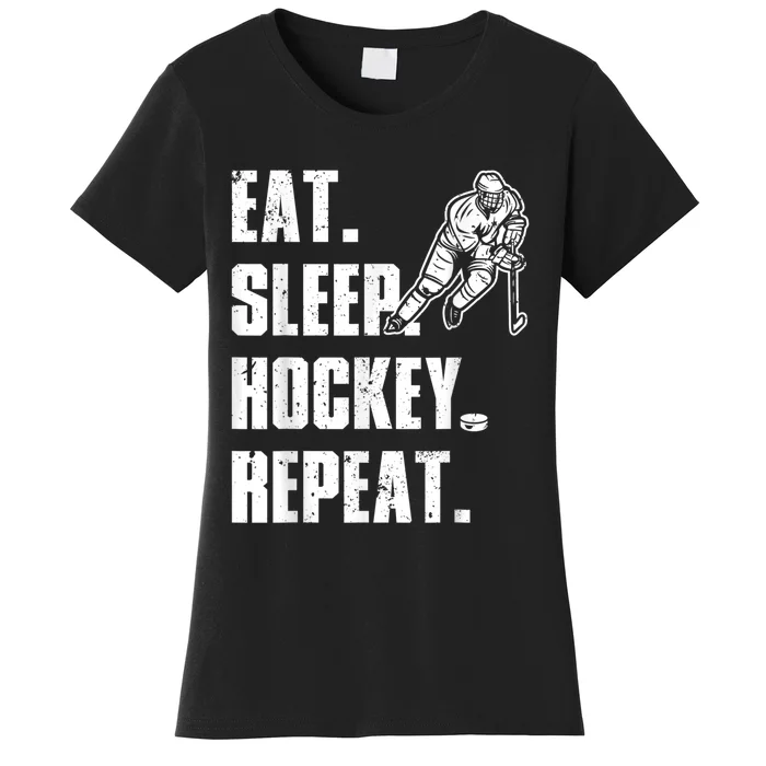 Cool Hockey Art For Men Women Ice Hockey Lover Goalie Player Women's T-Shirt