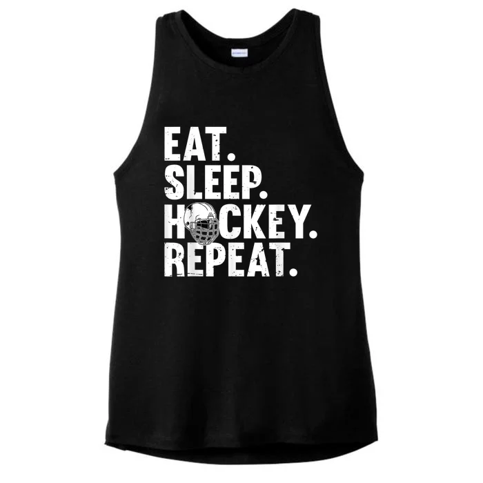 Cool Hockey Art For Men Women Ice Hockey Lover Goalie Player Ladies Tri-Blend Wicking Tank