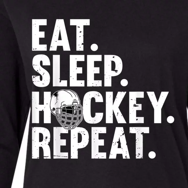 Cool Hockey Art For Men Women Ice Hockey Lover Goalie Player Womens Cotton Relaxed Long Sleeve T-Shirt