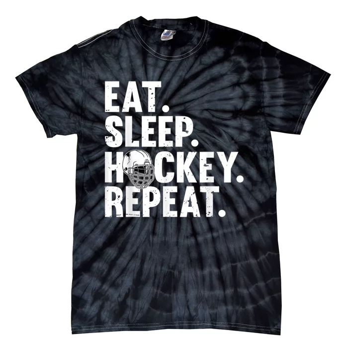 Cool Hockey Art For Men Women Ice Hockey Lover Goalie Player Tie-Dye T-Shirt