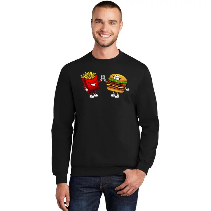 Cute Hamburger Art  Hamburger French Sweatshirt