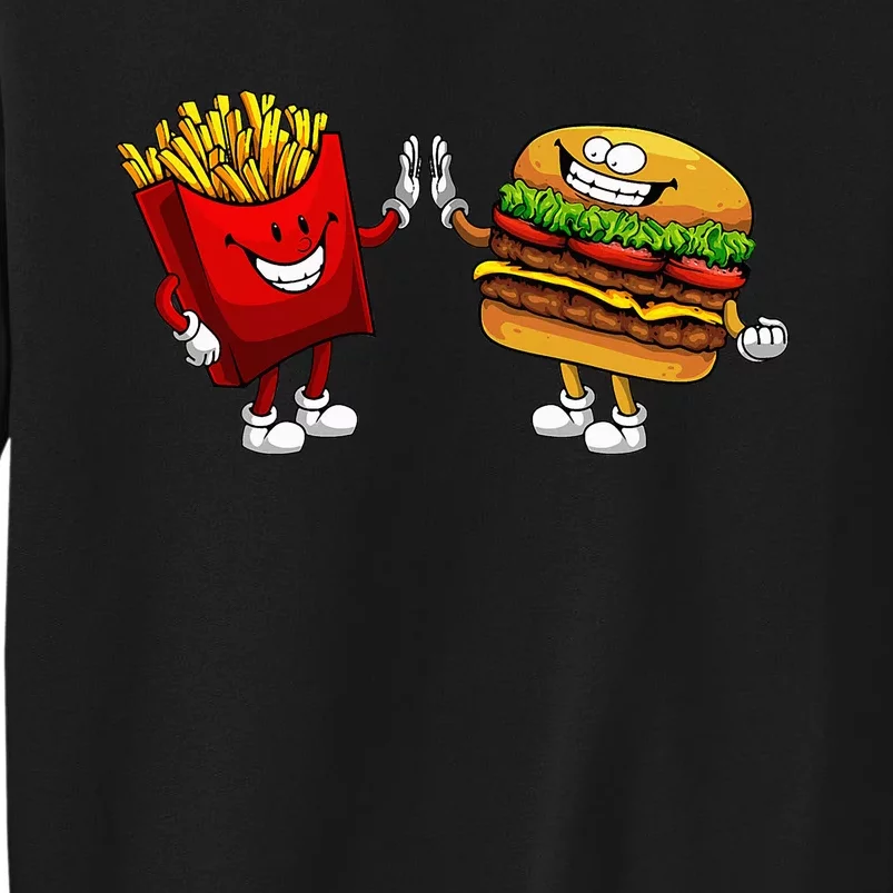 Cute Hamburger Art  Hamburger French Sweatshirt