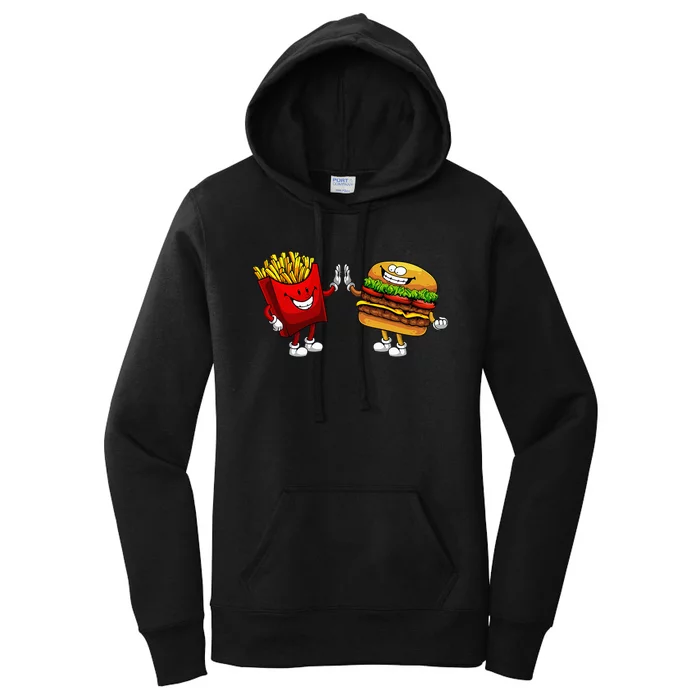 Cute Hamburger Art  Hamburger French Women's Pullover Hoodie