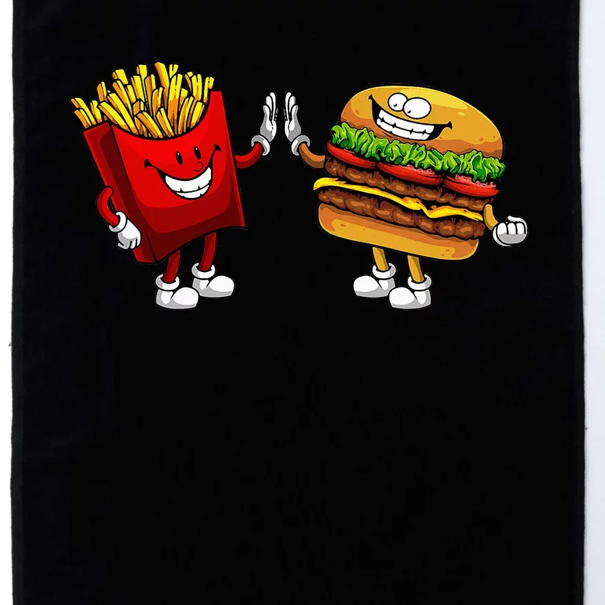 Cute Hamburger Art  Hamburger French Platinum Collection Golf Towel