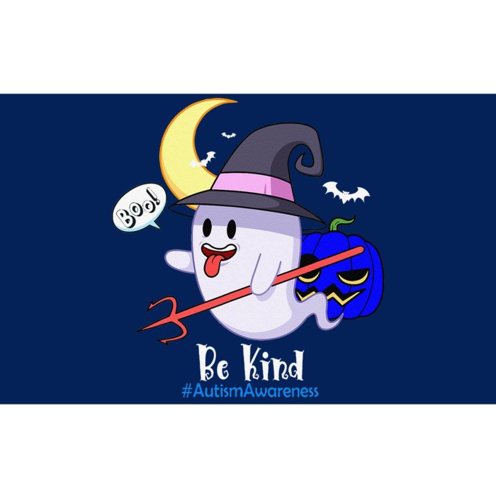 Cute Halloween Autism Awareness Spooky Ghost Pumpkin Bekind Bumper Sticker