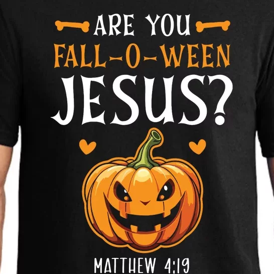 Christian Halloween Are You Fall O Ween Jesus Pajama Set