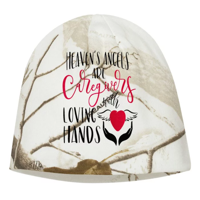 Caregivers Heavens Angels Raglan Baseball Kati - Camo Knit Beanie