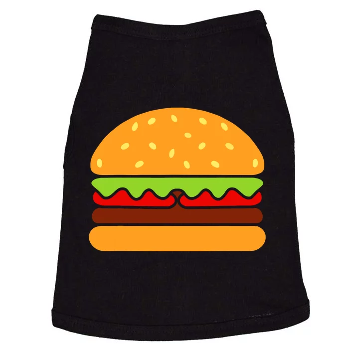 Cool Hamburger Art Women Minimalist Burger Cheeseburger Doggie Tank