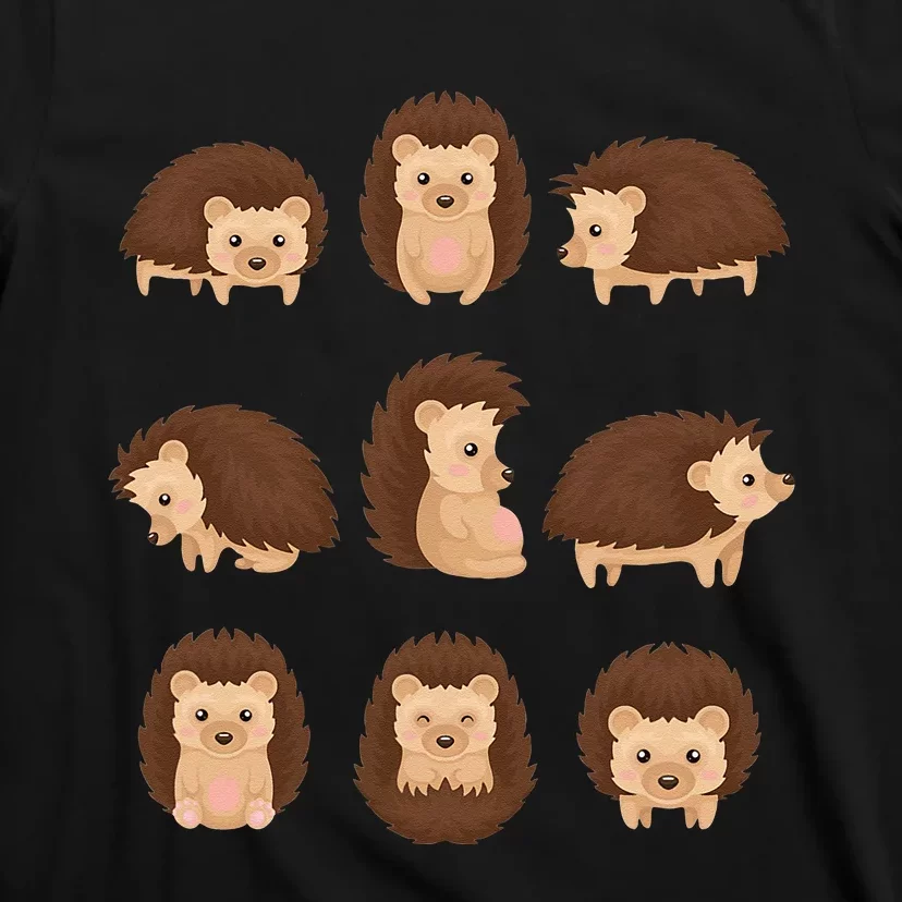 Cute Hedgehog Animal Forest Nature Hedgehog T-Shirt