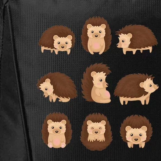 Cute Hedgehog Animal Forest Nature Hedgehog City Backpack