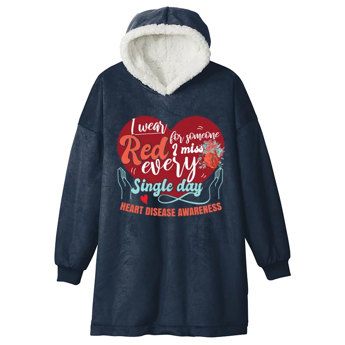 Congenital Heart Awareness Month Heart Disease Awareness Gift Hooded Wearable Blanket