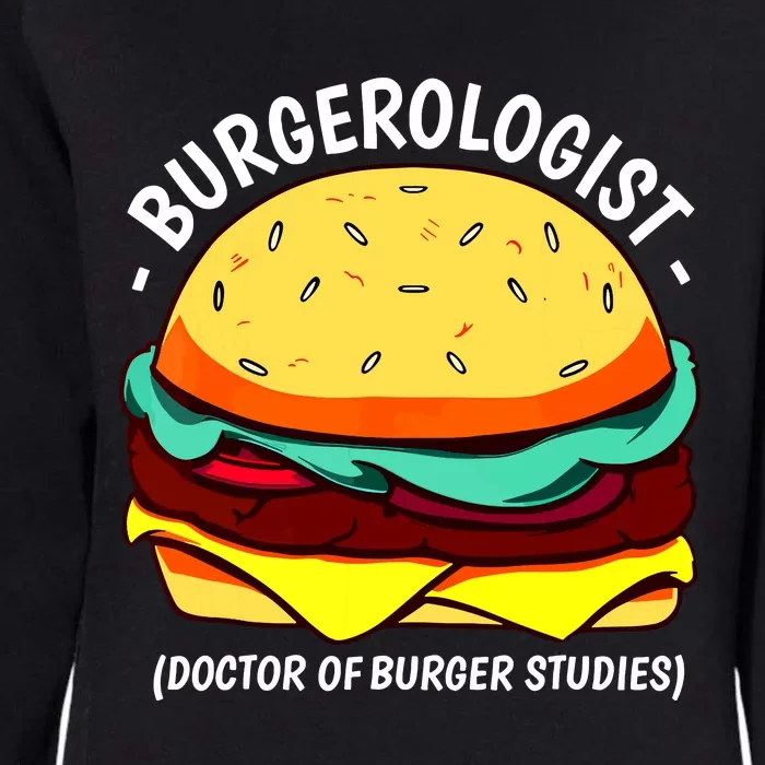 Cool Hamburger Art Minimalist Burger Cheeseburger Womens California Wash Sweatshirt