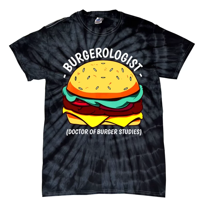 Cool Hamburger Art Minimalist Burger Cheeseburger Tie-Dye T-Shirt