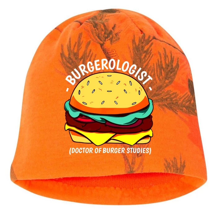 Cool Hamburger Art Minimalist Burger Cheeseburger Kati - Camo Knit Beanie