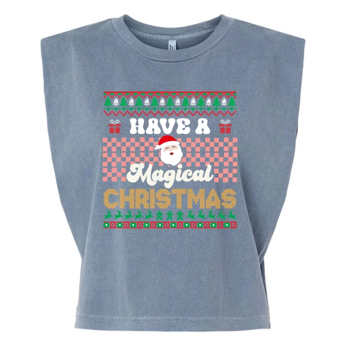 Cool Have A Magical Christmas Garment-Dyed Women's Muscle Tee