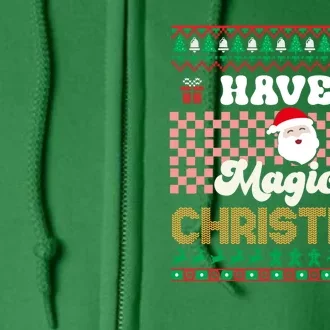 Cool Have A Magical Christmas Full Zip Hoodie