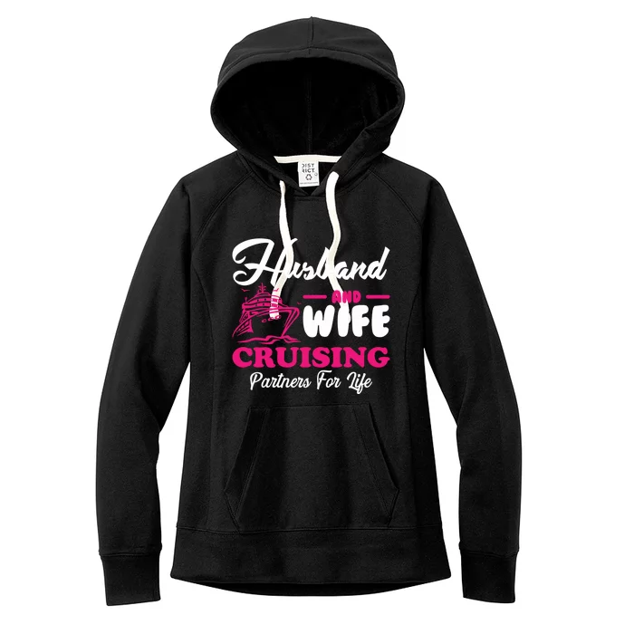 Cute Husband And Wife Cruising Partners For Life Cool Gift Women's Fleece Hoodie