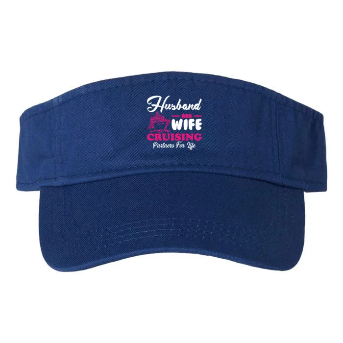 Cute Husband And Wife Cruising Partners For Life Cool Gift Valucap Bio-Washed Visor