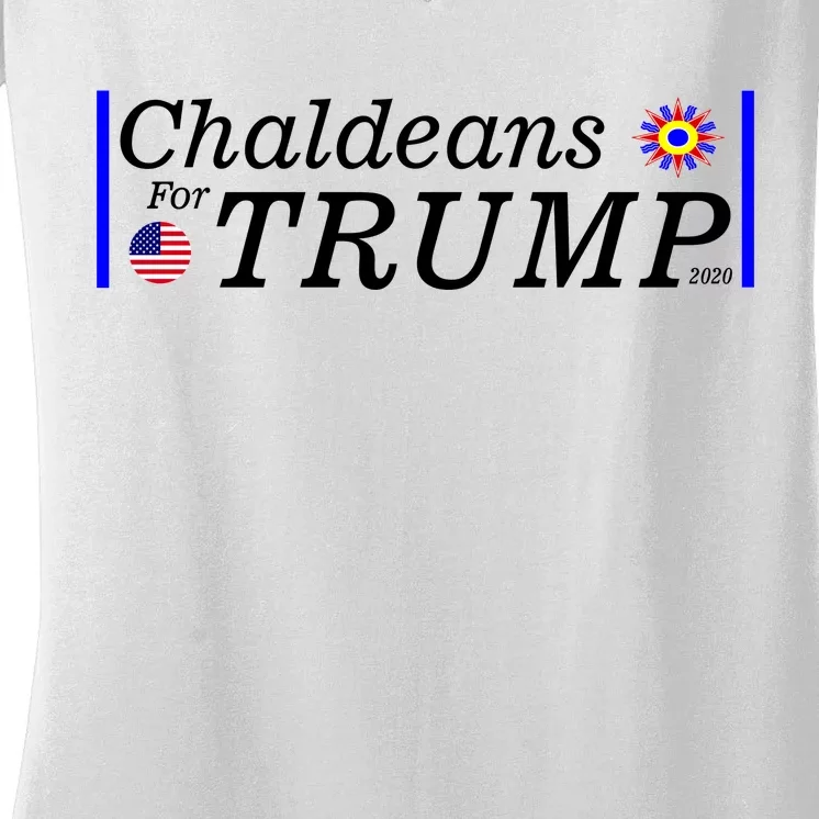 Chaldeans For Trump Women's V-Neck T-Shirt