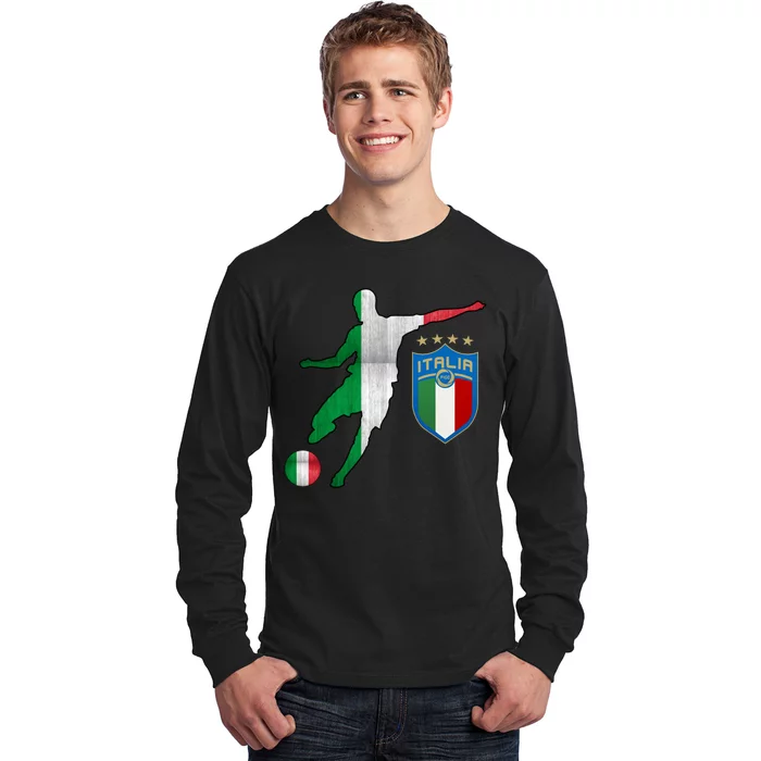 Champions Italy Jersey Italia Soccer Fan 2021 Long Sleeve Shirt