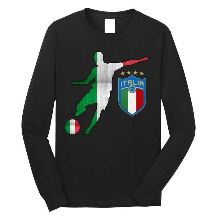 Champions Italy Jersey Italia Soccer Fan 2021 Long Sleeve Shirt