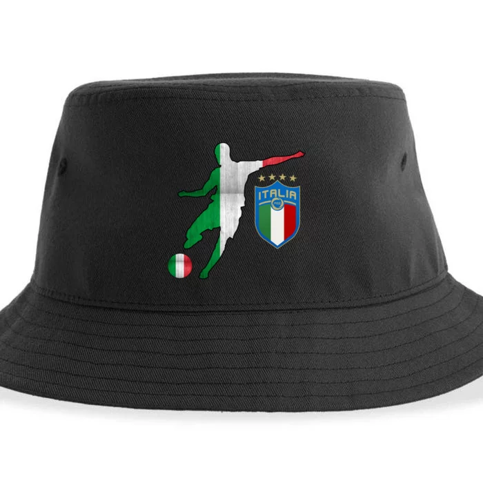 Champions Italy Jersey Italia Soccer Fan 2021 Sustainable Bucket Hat