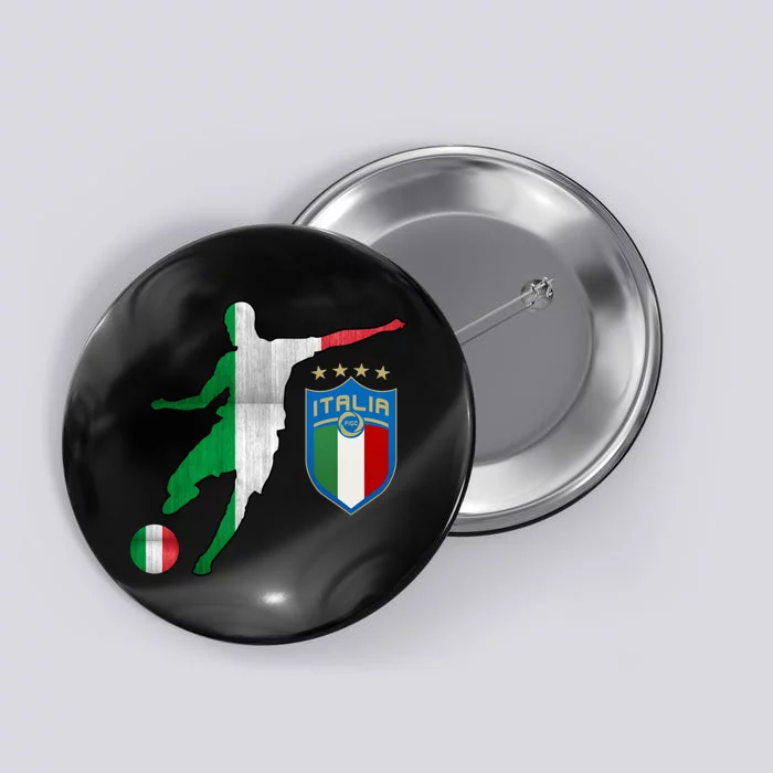 Champions Italy Jersey Italia Soccer Fan 2021 Button