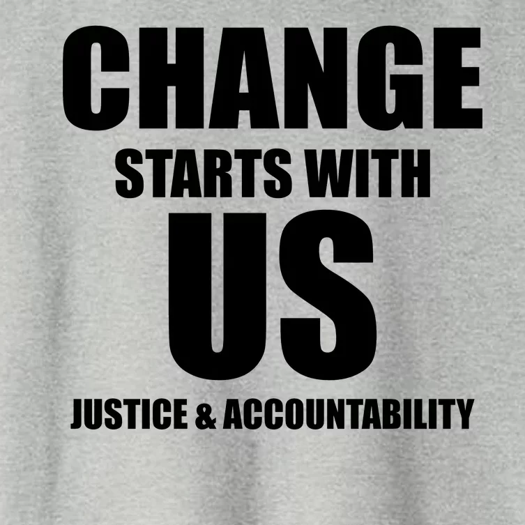 Change Starts With US Justice Peace Women's Crop Top Tee