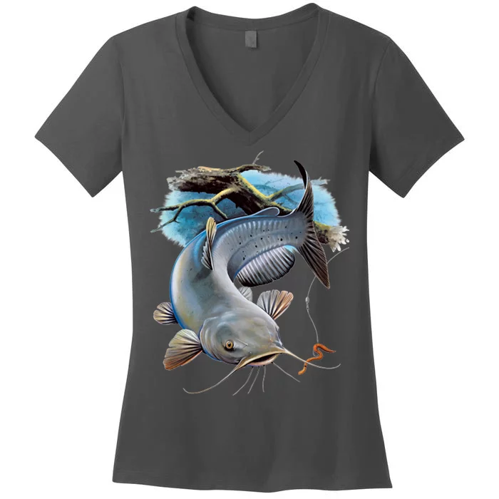 Channel Catfish Women's V-Neck T-Shirt