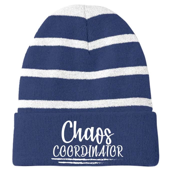 Chaos Coordinator Striped Beanie with Solid Band