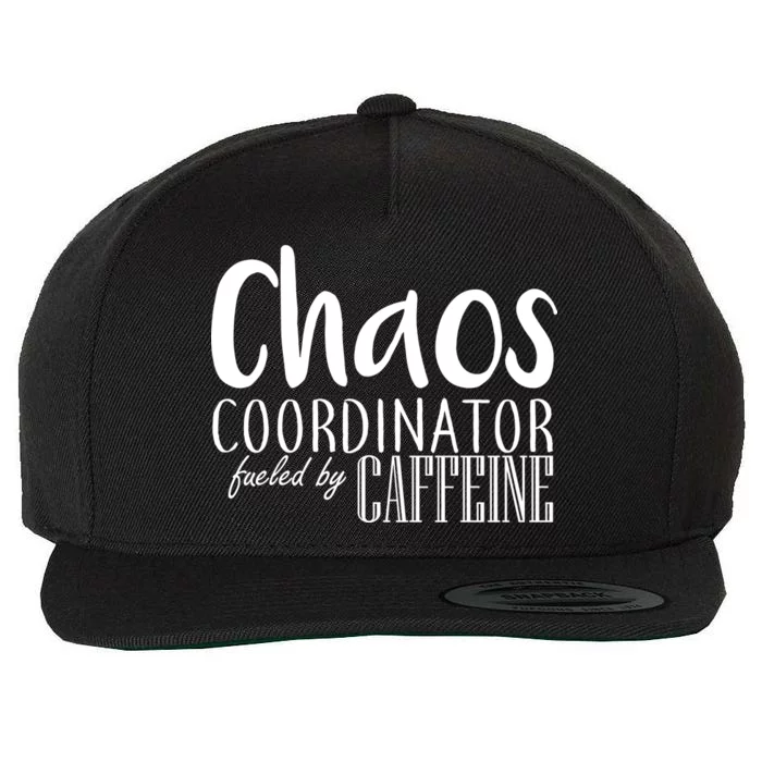 Chaos Coordinator Fueled By Caffeine Wool Snapback Cap