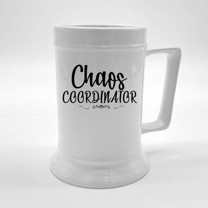 Chaos Coordinator Logo Front & Back Beer Stein