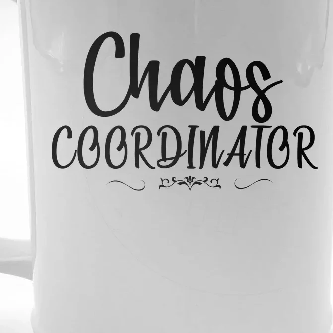 Chaos Coordinator Logo Front & Back Beer Stein