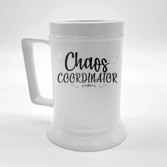 Chaos Coordinator Logo Front & Back Beer Stein