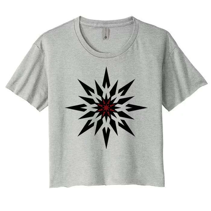 Chaos Star Women's Crop Top Tee