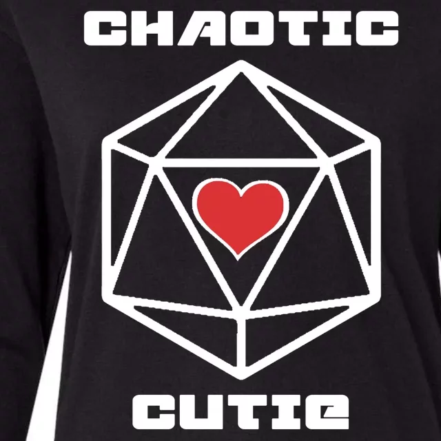 Chaotic Cutie Womens Cotton Relaxed Long Sleeve T-Shirt