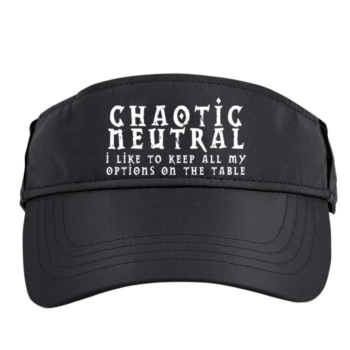 Chaotic Neutral Alignment Adult Drive Performance Visor