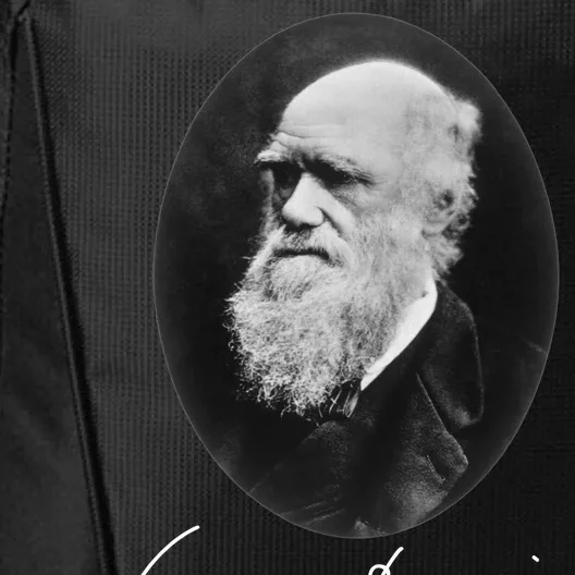 Charles Darwin Portrait Signature Evolution Atheist Science City Backpack