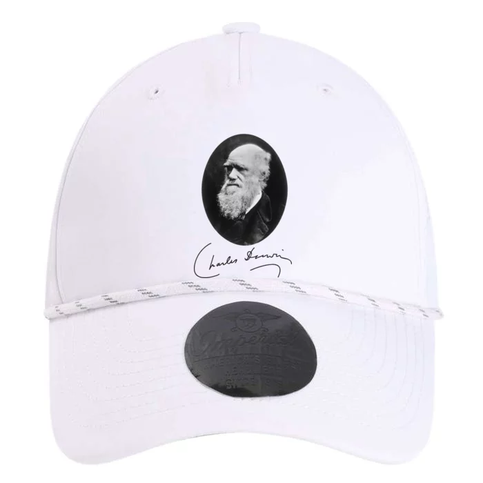 Charles Darwin Portrait Signature Evolution Atheist Science Performance The Dyno Cap