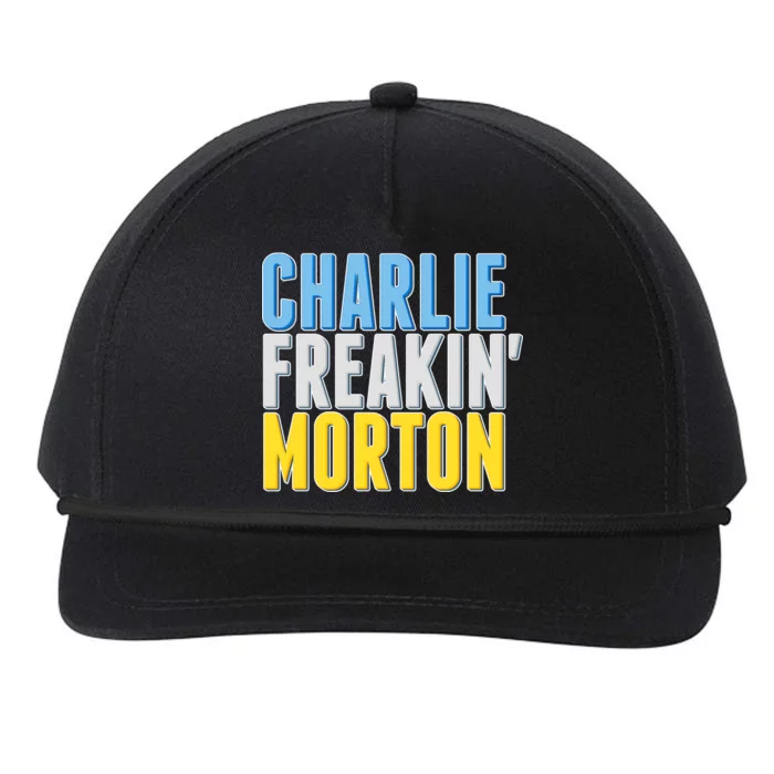 Charlie Freakin' Morton Tampa Bay baseball Snapback Five-Panel Rope Hat