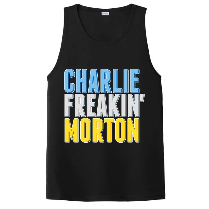 Charlie Freakin' Morton Tampa Bay baseball Performance Tank