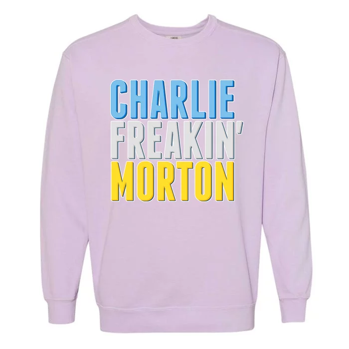 Charlie Freakin' Morton Tampa Bay baseball Garment-Dyed Sweatshirt