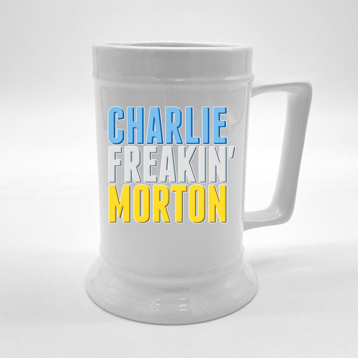 Charlie Freakin' Morton Tampa Bay baseball Front & Back Beer Stein